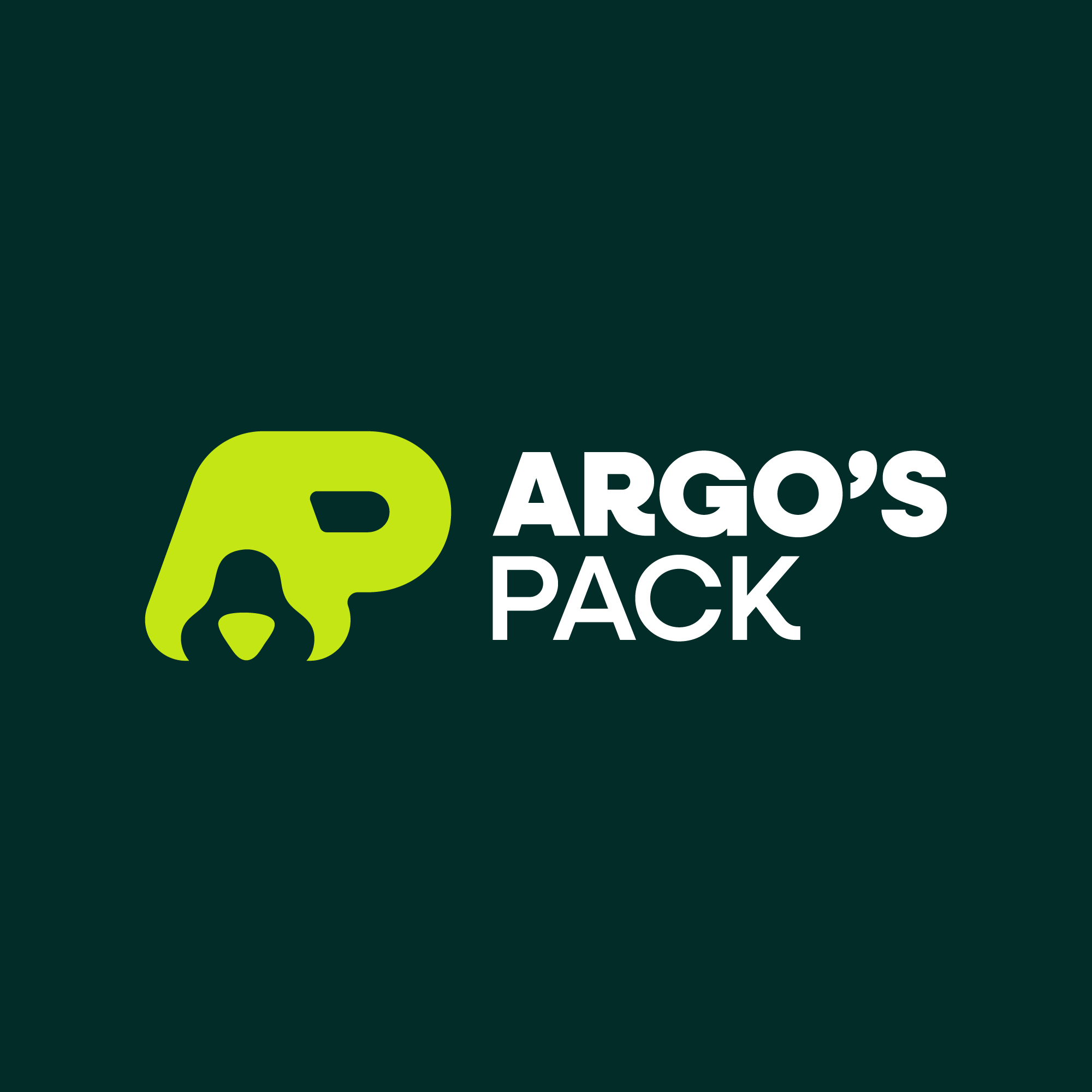 Mascota feliz con productos ARGO'S PACK